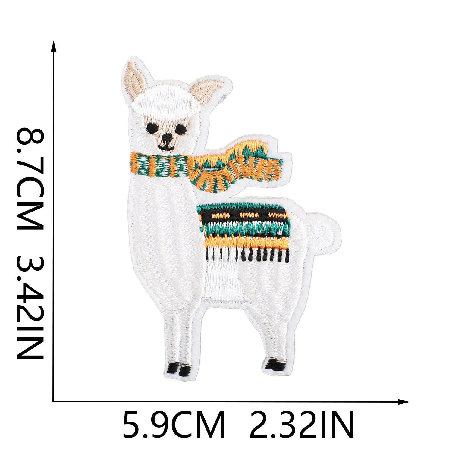 Wholesale Cartoon alpaca embroidery cloth patch clothes desert camel patch